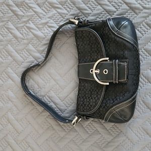 Coach Used Shoulder Purse With Bag